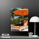 Chilled out panther canvas