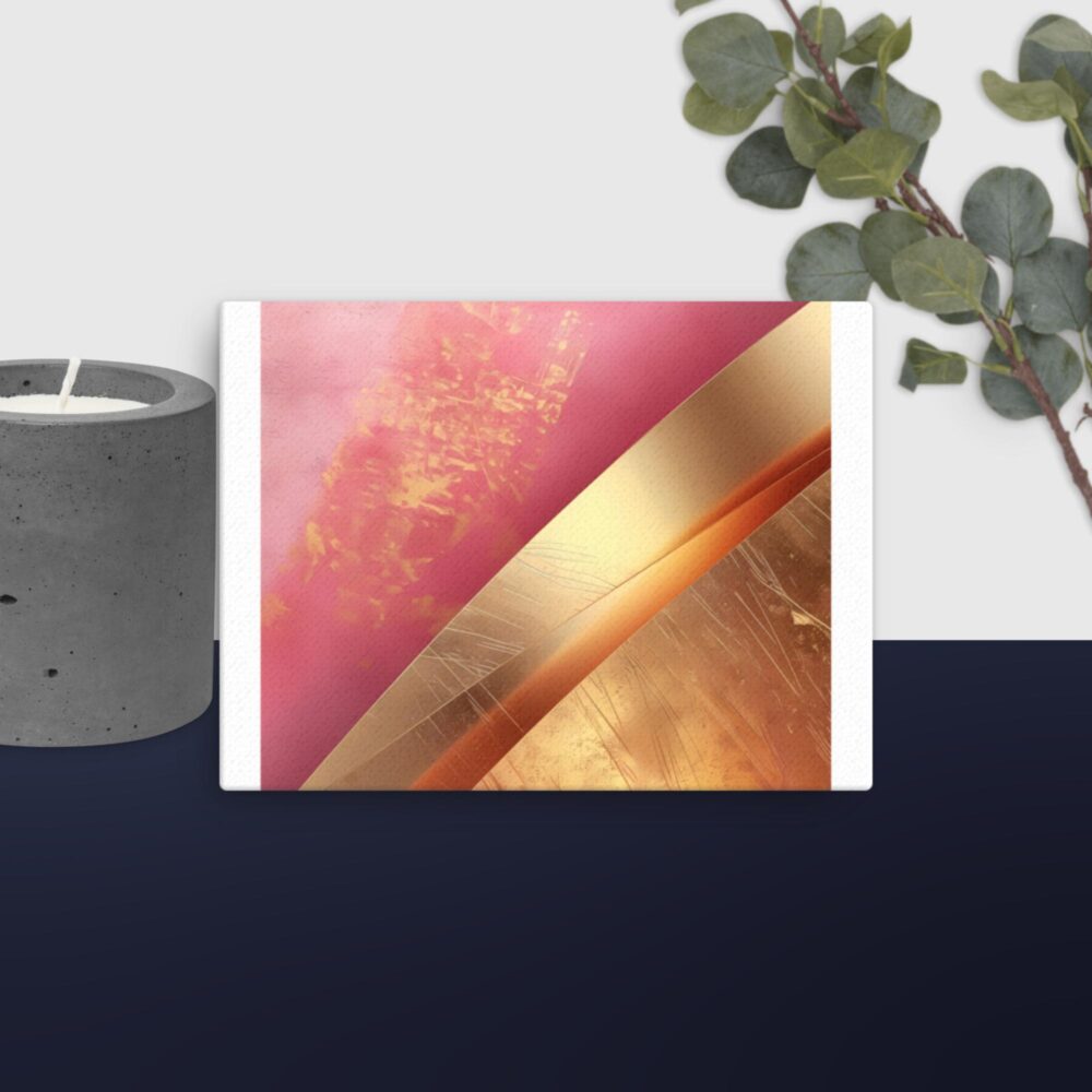 Gold Pink Trim canvas - Image 2