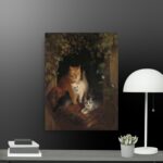 Cat family canvas