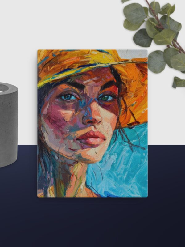 Colourful womens canvas - 12×16