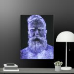 Man of Glitter canvas