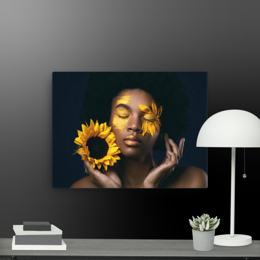 Beauty Scene with Sunflower canvas - Image 2