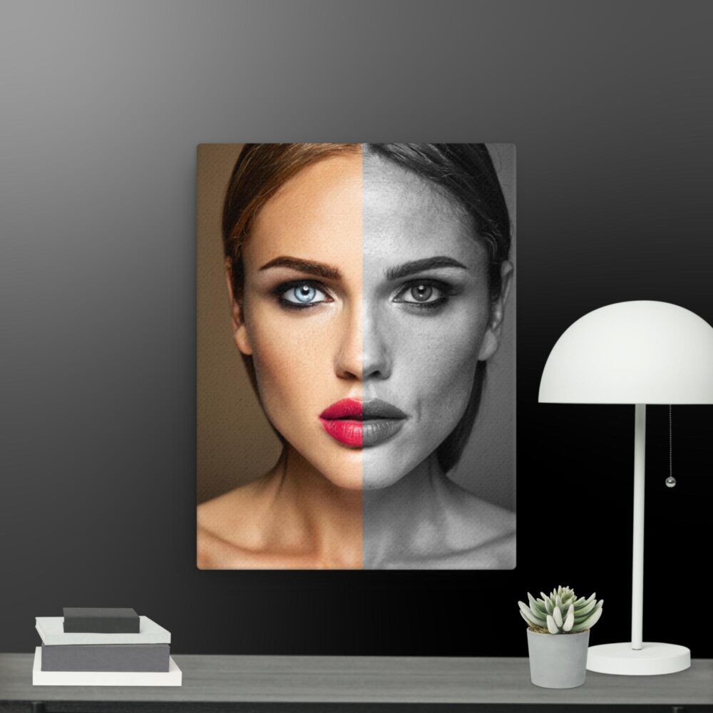 Black and white beauty scene canvas - Image 2