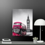 Big ben red scene canvas