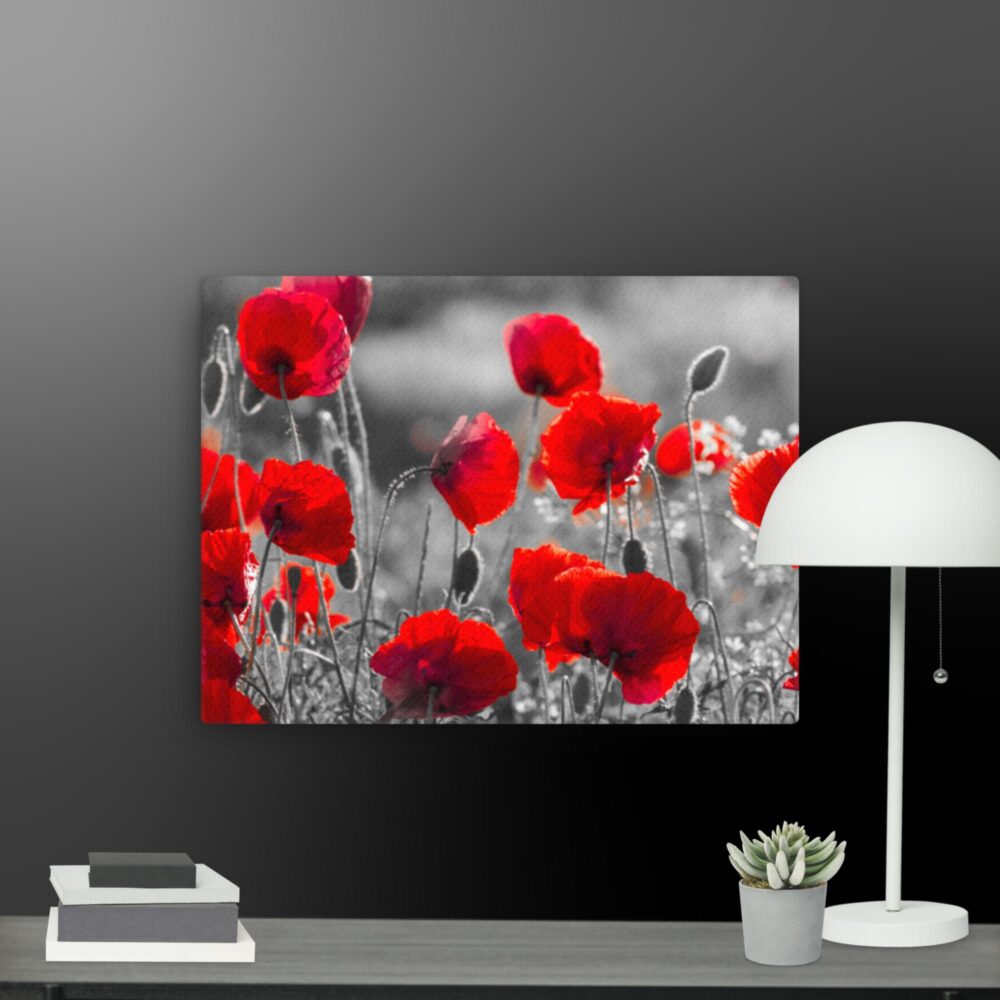 Poppy scene canvas - Image 2