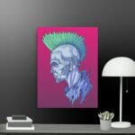 Punk scene canvas