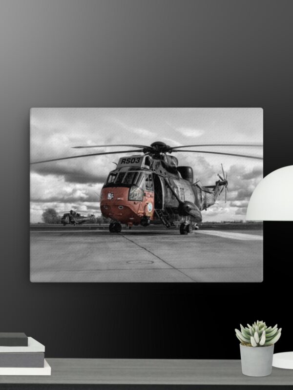 Helicopter scene canvas - 12×16