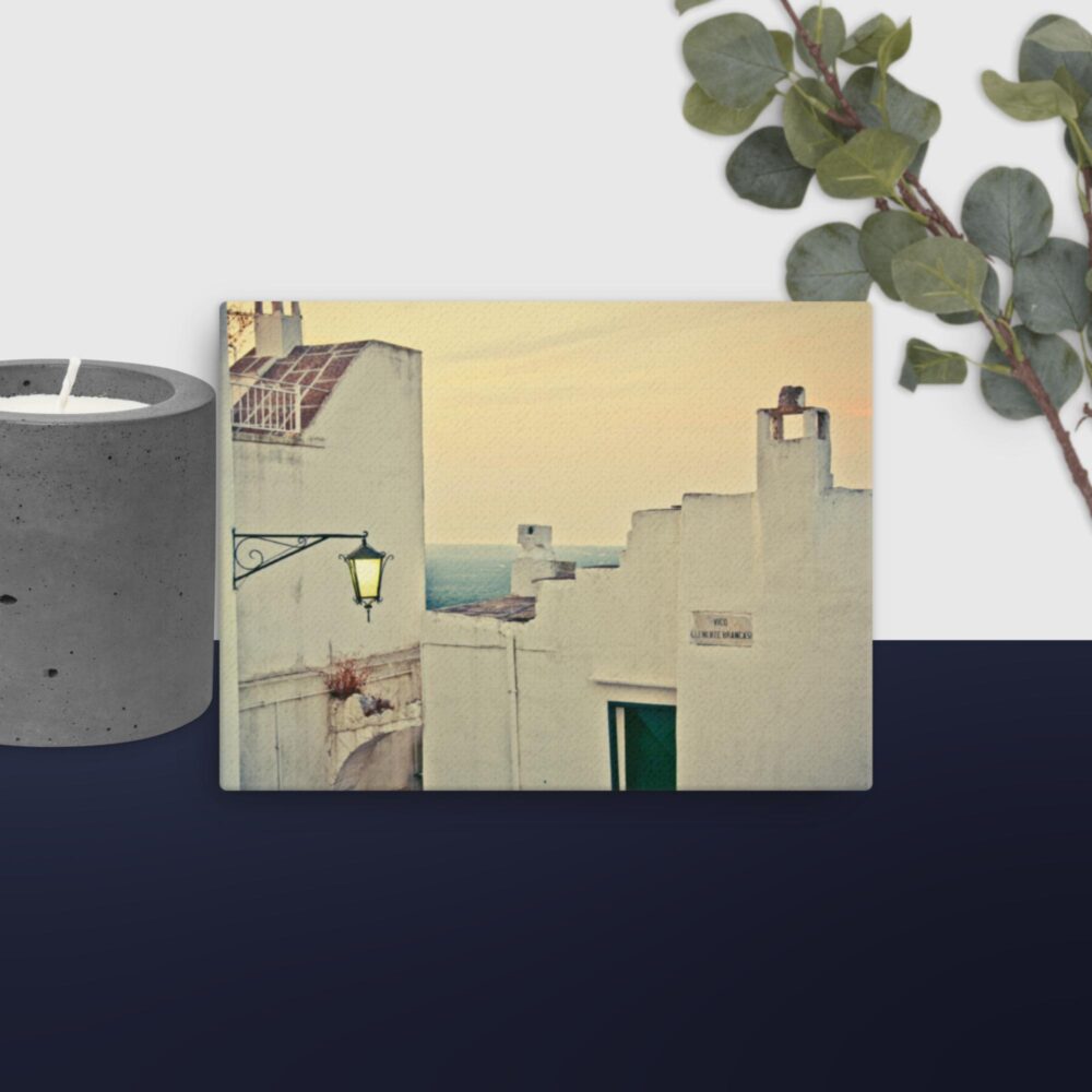 Italian Building Scene canvas - Image 2