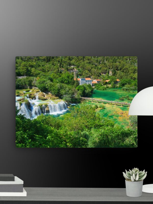 Waterfall scene canvas - 12×16