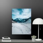 Mountain snow canvas