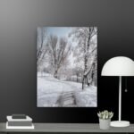 Wintery scene canvas