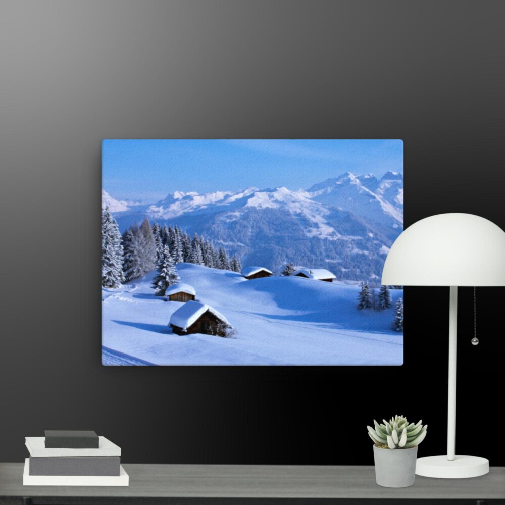 Snow scene canvas - Image 2