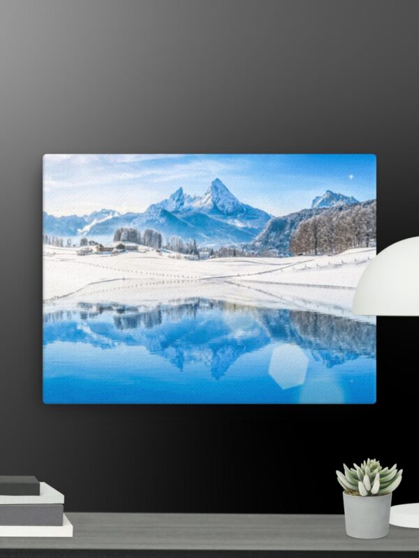 Snowy scene canvas - 12×16