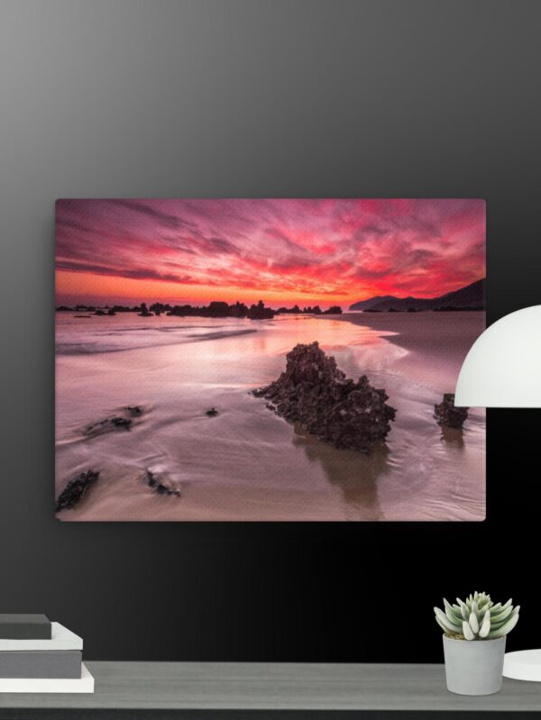 Pink scene canvas - 12×16