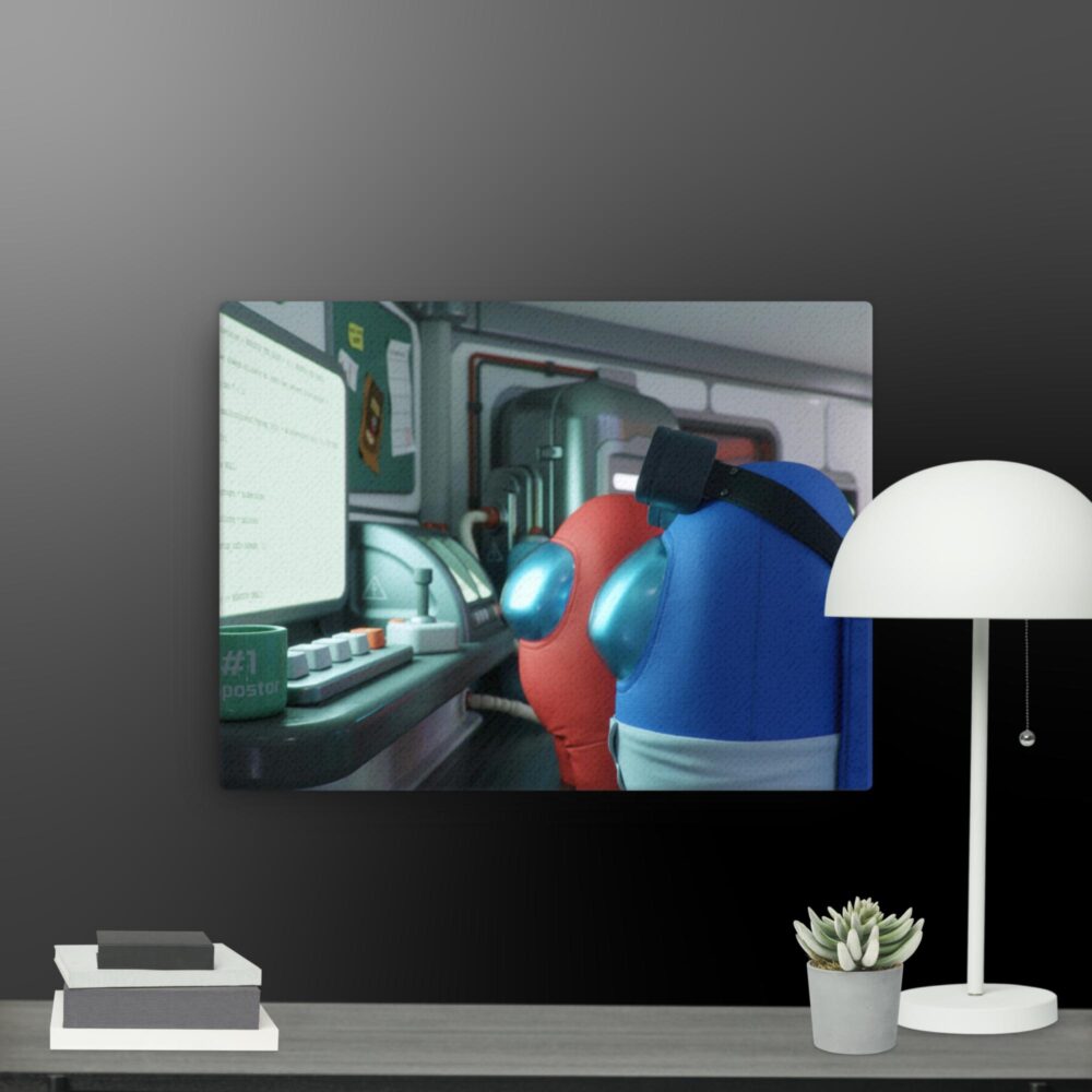 Among us gaming scene canvas - Image 2