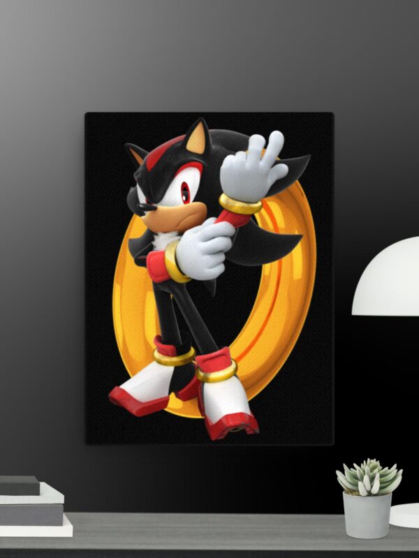 Black sonic canvas - 12×16