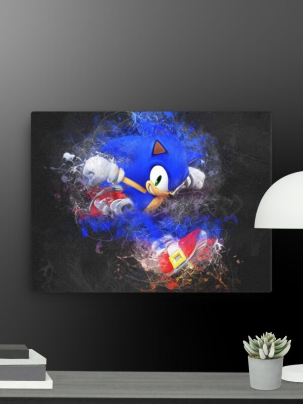 Happy Sonic Thin canvas - 12×16
