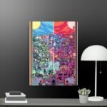 Sonic multicoloured canvas
