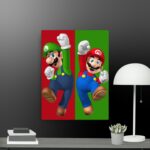 Mario and Luigi canvas