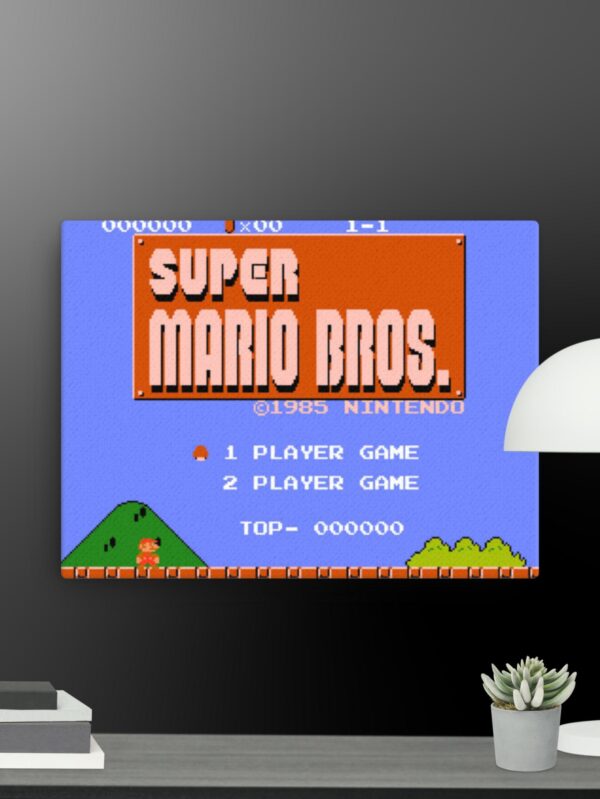 Super mario bros gaming canvas - 12×16