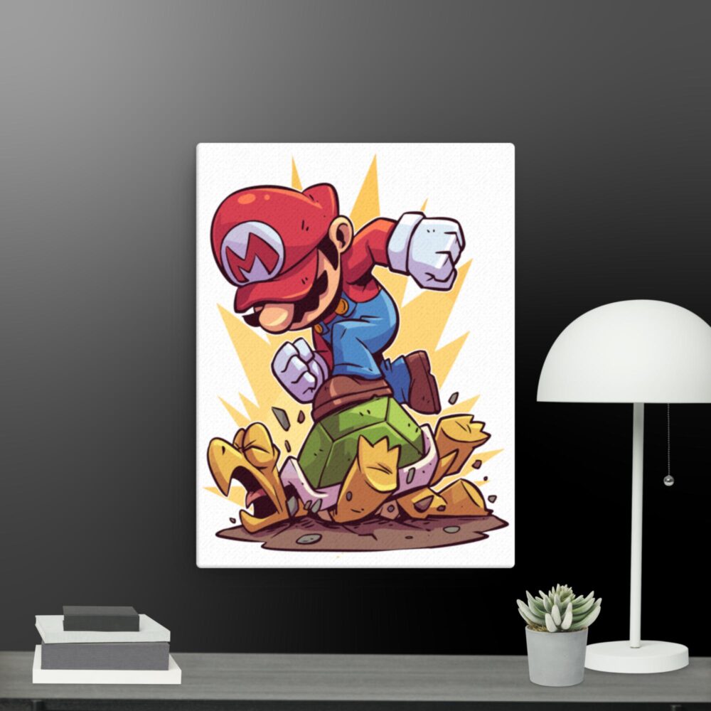 Mario in action canvas - Image 2