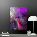 Purple Glitter effect canvas