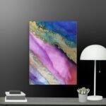 Glitter effect canvas