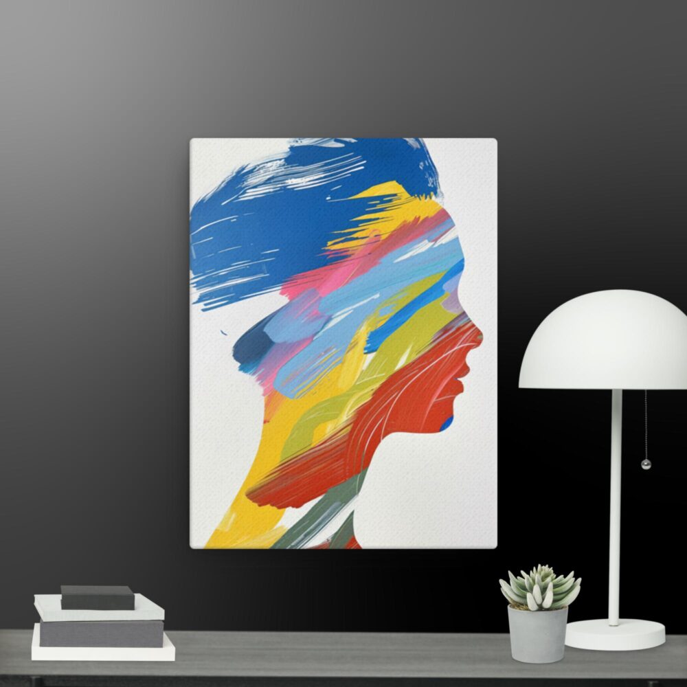 Woman abstract canvas