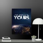 The world is yours canvas