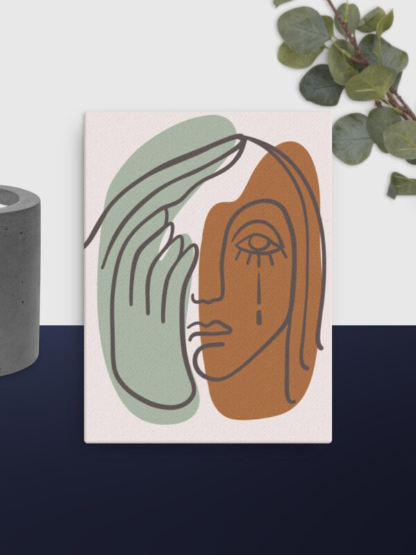 Bohemian face canvas - 12×16