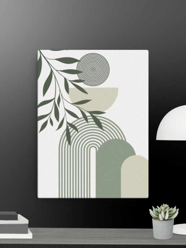 Bohemian green canvas - 12×16