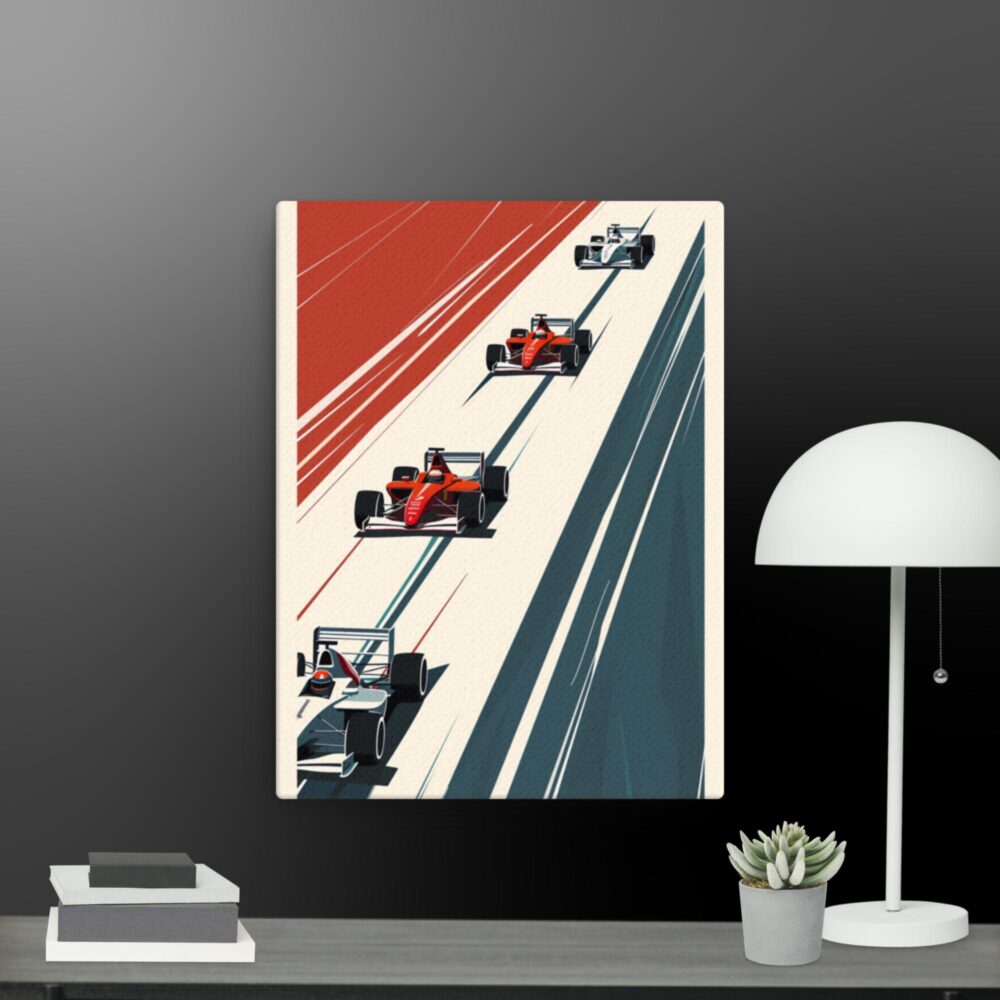 Racing cars canvas