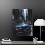Blue BMW Scene canvas