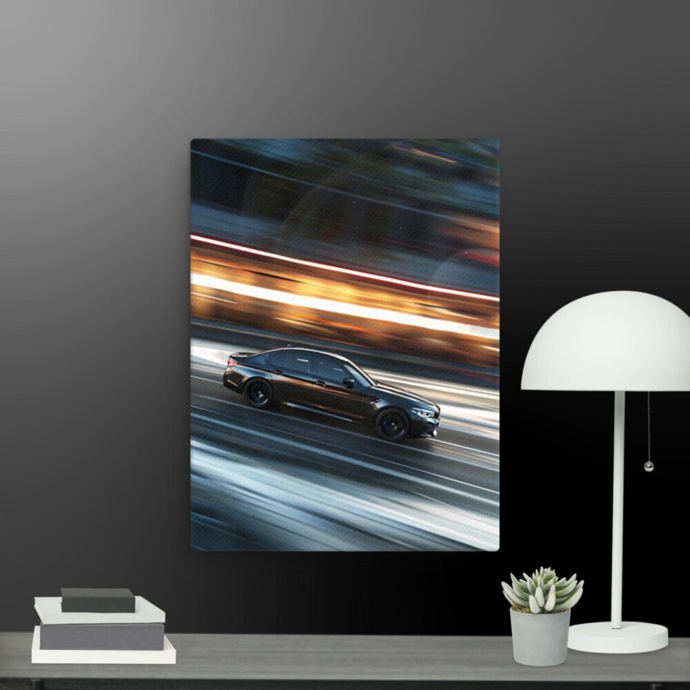 Speeding car collection scene canvas
