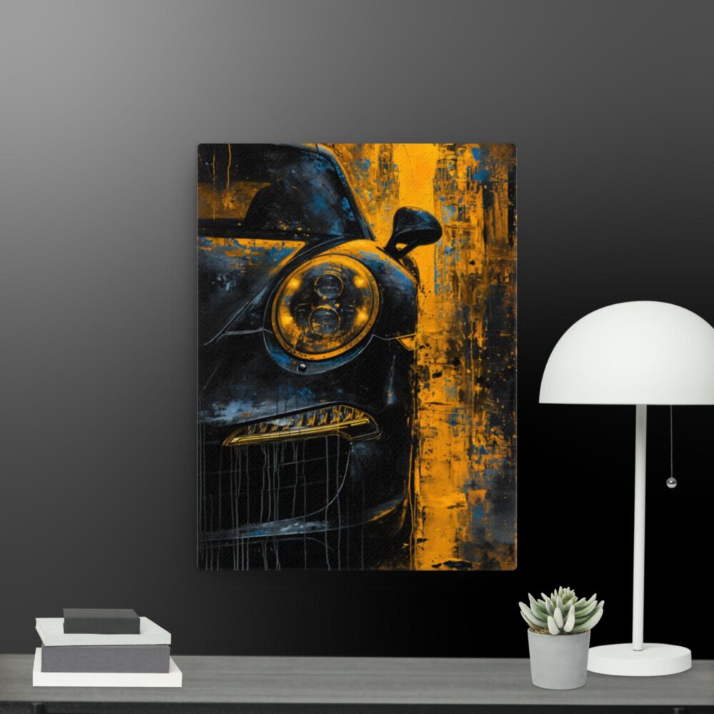 Car close up scene canvas