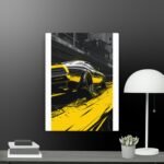 Close up car canvas