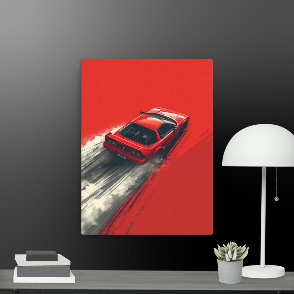 Red racing car  canvas - Image 2