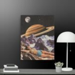 Woman in space  canvas