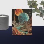 Space scene canvas