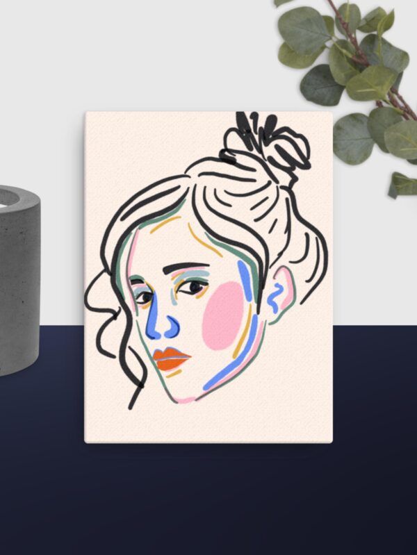 Contemporary female canvas - 12×16