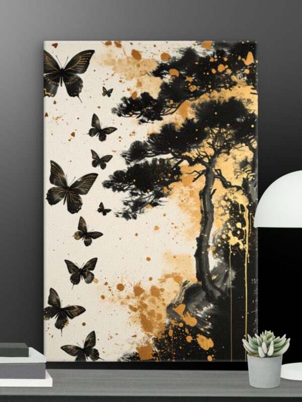 The Black Butterfly Canvas - 12×18