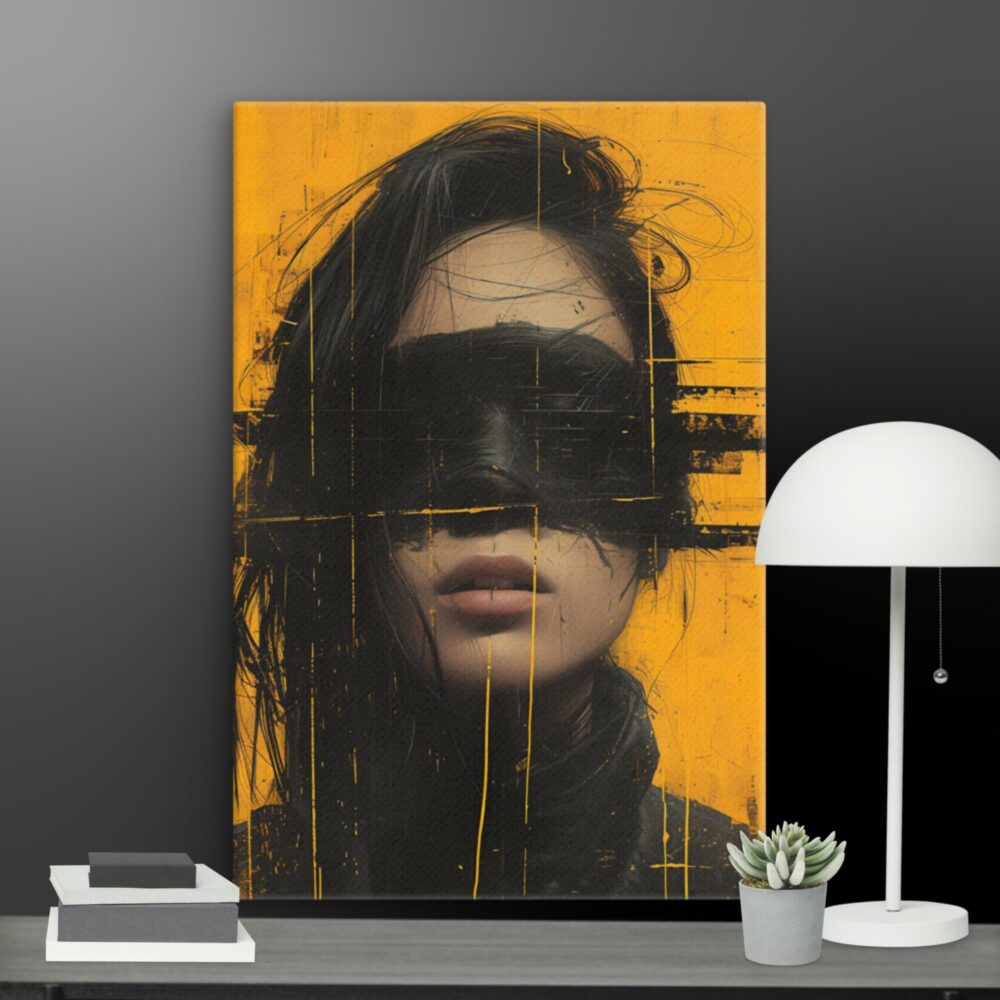 A shade of Black canvas - Image 7