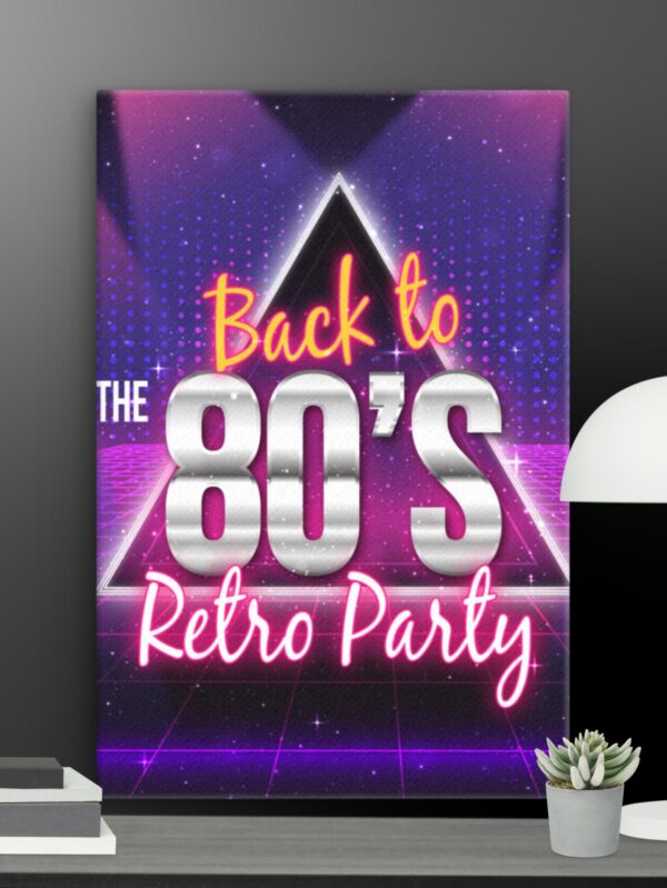 Retro Party canvas - 12×18