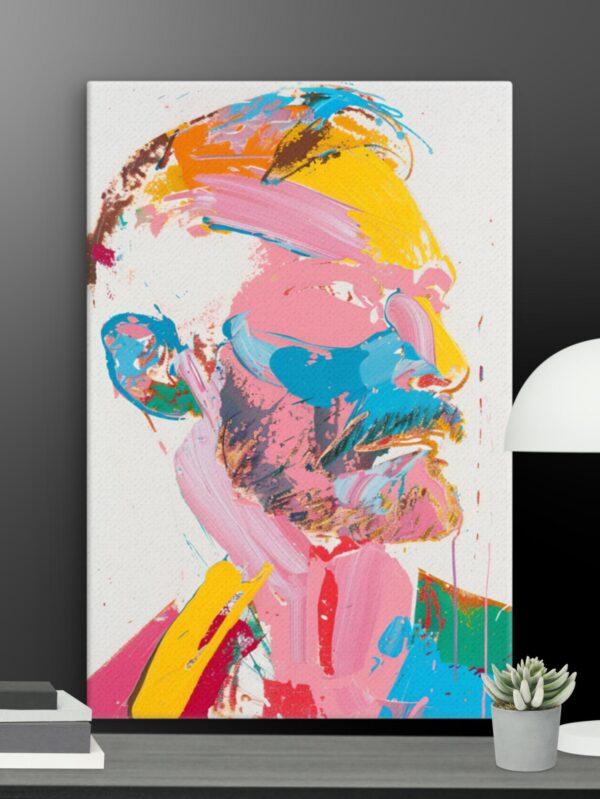 The Colourful man canvas - 12×18