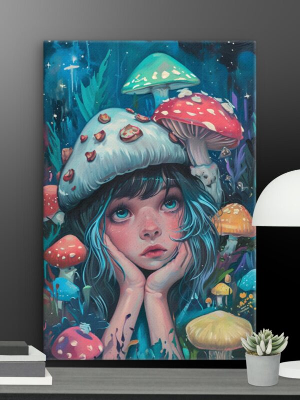 The Mushroom Garden canvas - 12×18