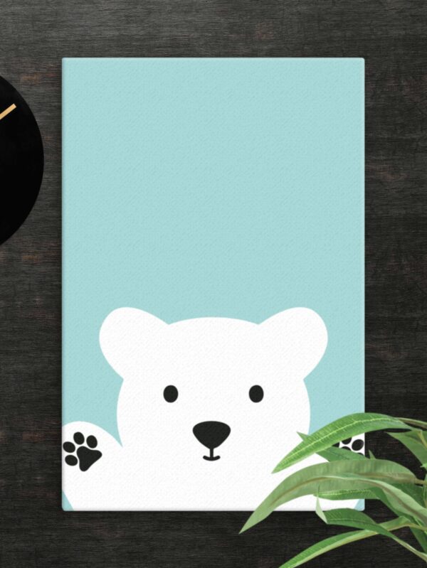 Polar bear canvas - 12×18
