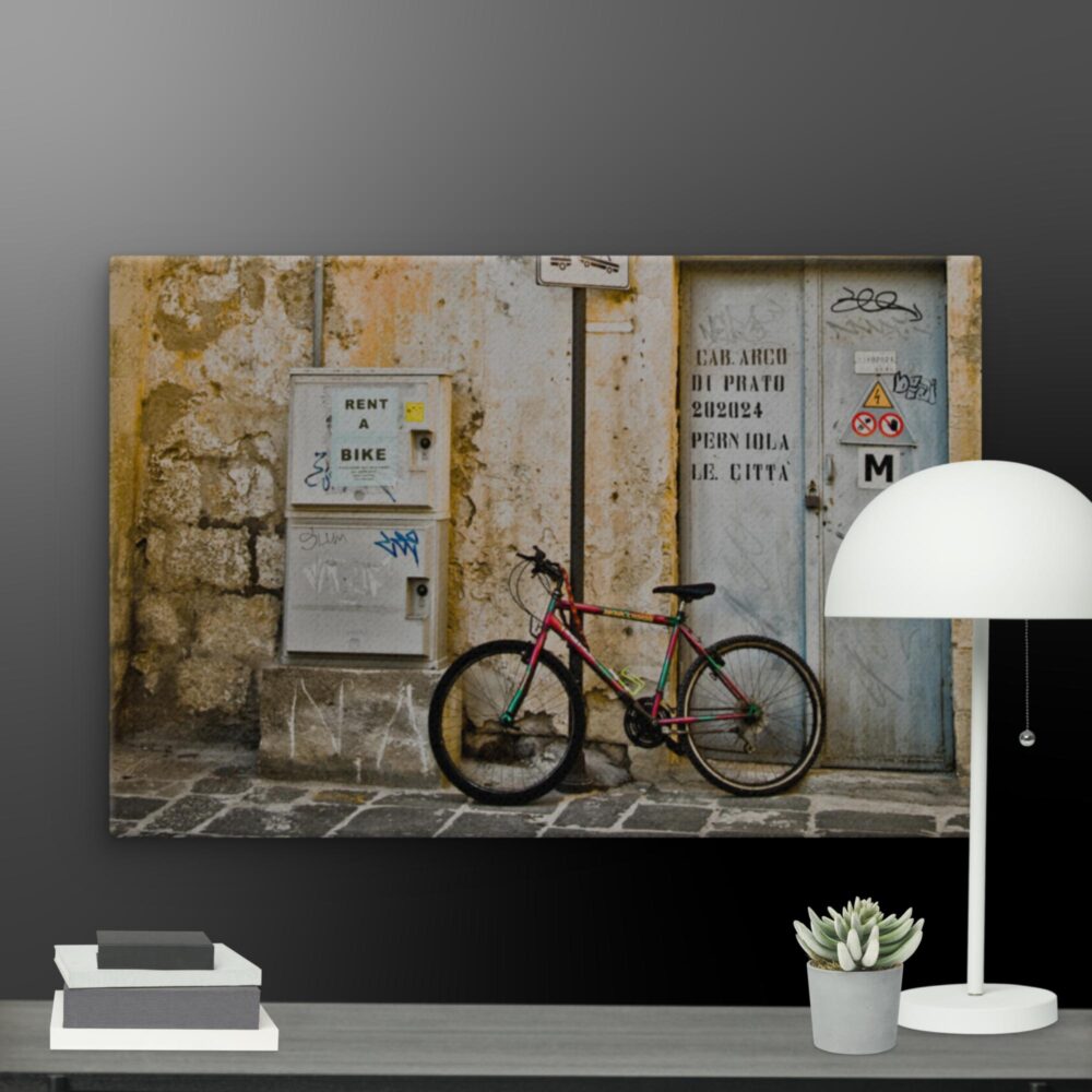 Italy Collection Bike Scene canvas - Image 9