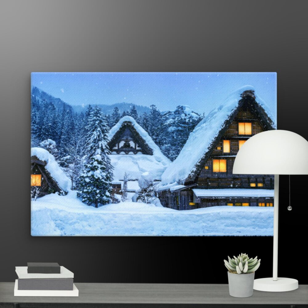 Snow Scene canvas - Image 9