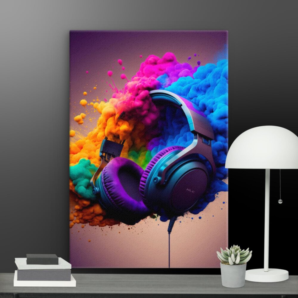 Colourful gaming headset canvas - Image 7
