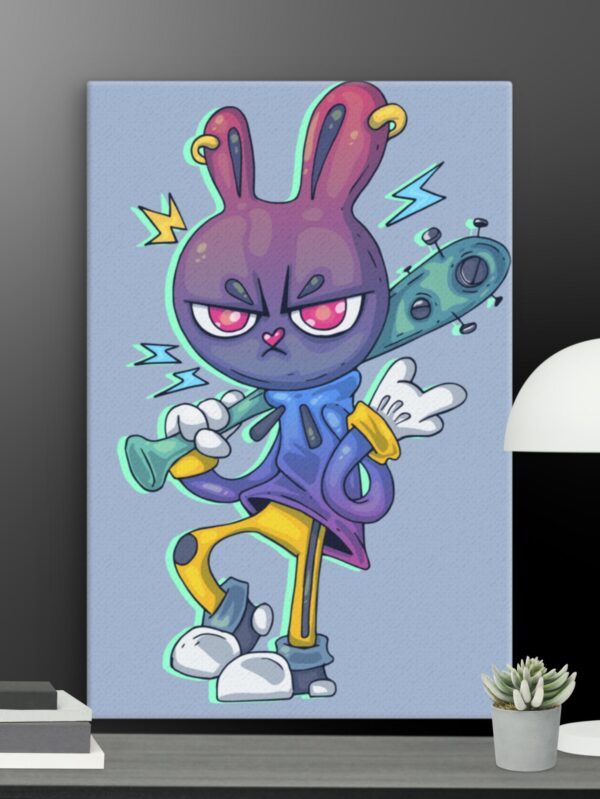 Cool bunny canvas - 12×18